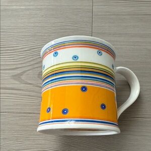 Colorful Striped and Dotted Mug